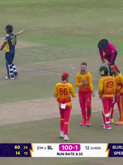 Kusal Mendis - Wicket - Sri Lanka vs Zimbabwe