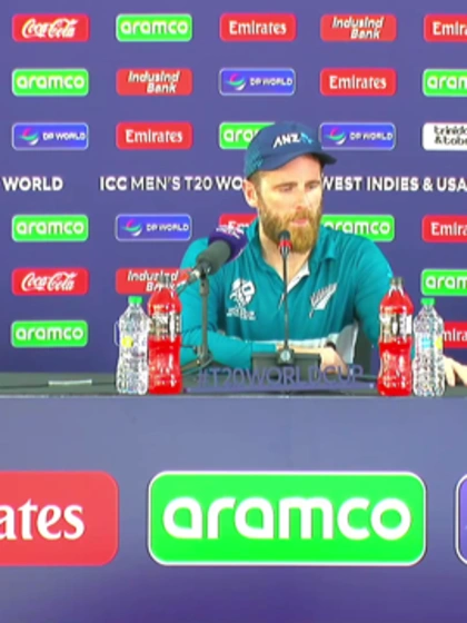 Logo of Kane Williamson (New Zealand) post-match Press Conference - 17th June 2024