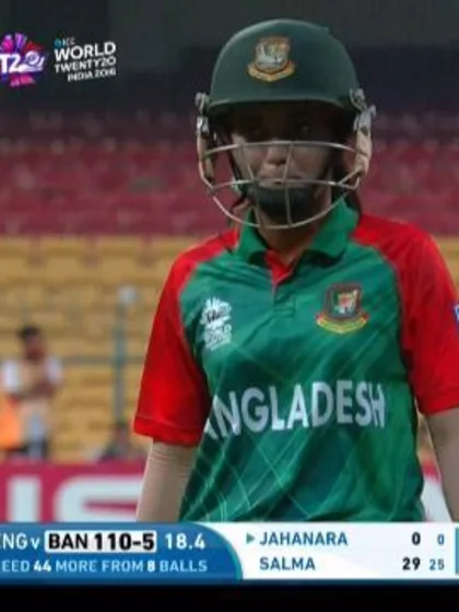Bangladesh wicket Losses v England Video ICC Womens WT20 2016