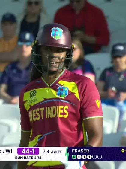 Hayley Matthews - Wicket - West Indies vs Scotland
