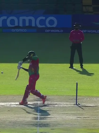 S Mazvitorera with a Six vs. Bangladesh
