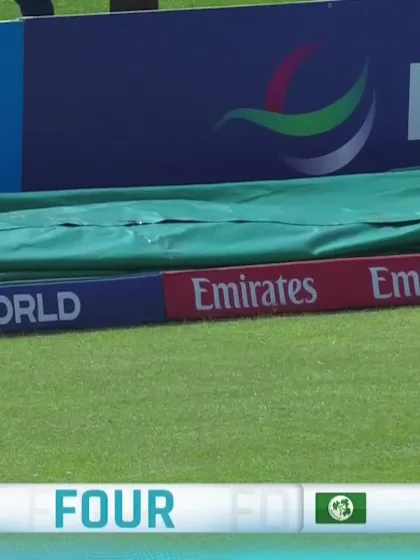 Uzairullah Niazai with a Four vs. Ireland