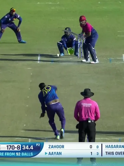Karthik Meiyappan - Wicket - Sri Lanka vs UAE