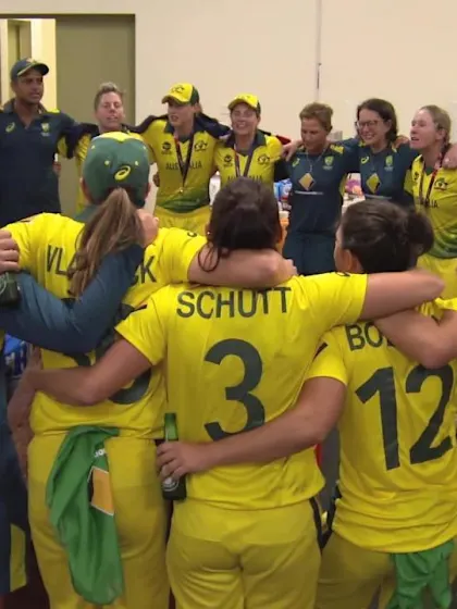 WT20: Australia sing team song post title-win