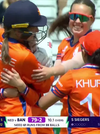 Dilara Akter - Wicket - Bangladesh vs Netherlands