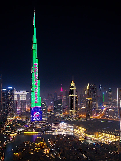 Logo of Burj Khalifa lights up as UAE prepares for Women's T20 World Cup 2024
