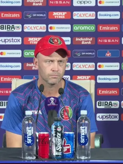 30 October - Pune - Afghanistan Head Coach Jonathan Trott post-match press conference
