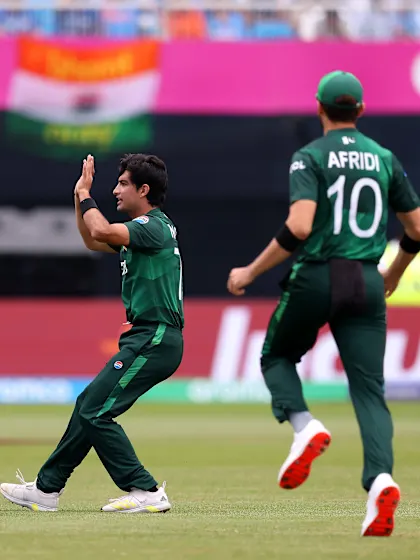 Logo of Naseem Shah on target | IND v PAK | T20WC 2024