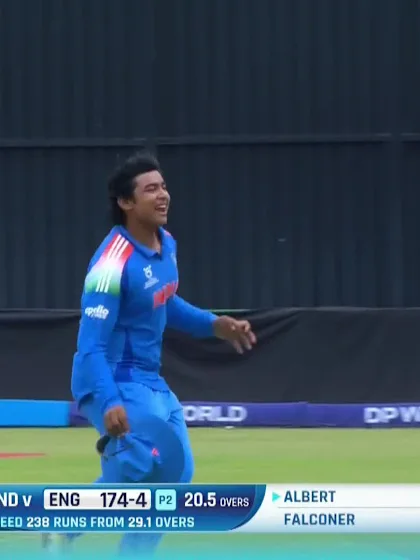 Ralphie Albert - Wicket - England vs India