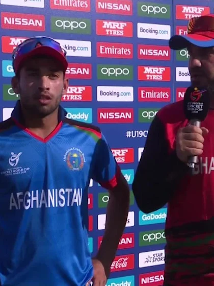  ICC U19 CWC: AFG v PAK – Post-match presentation