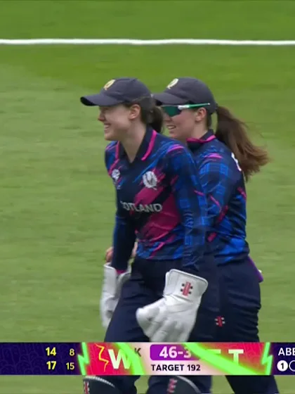 Iram Javed - Wicket - Scotland vs Pakistan