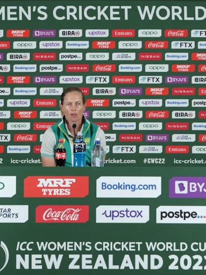 12 March - Wellington - Australia Captain Meg Lanning pre-match press conference