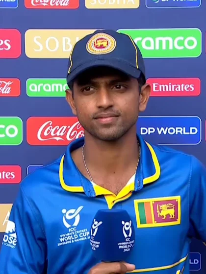 Vimath Dinsara | ICC U19MCW26 | Sri Lanka post-match interview | 29 January '26