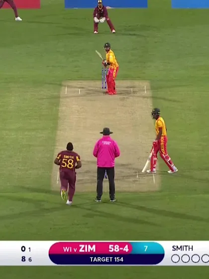 Logo of Six - Sikandar Raza - West-Indies v Zimbabwe ICC T20WC 2022