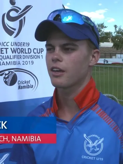 U19 CWC Africa Q: Namibia v Uganda:  POM interview with Namibia captain Divan La Cock