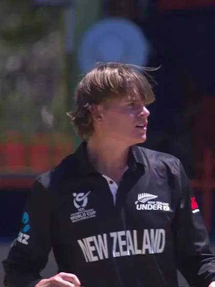 Logo of Zac Cumming with a Caught Out vs. India