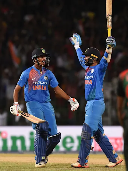 Karthik smashes a six off the last ball to break Bangladesh hearts