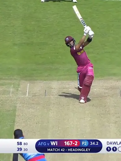 Nissan POTD – Hope smashes a straight six off Dawlat