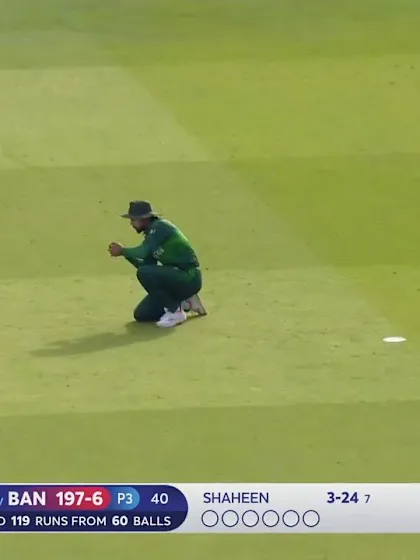 Logo of CWC19: PAK v BAN - Saifuddin is caught at mid-off