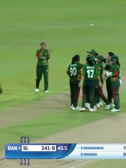 Sugandika Kumari - Wicket - Bangladesh Women vs Sri Lanka Women