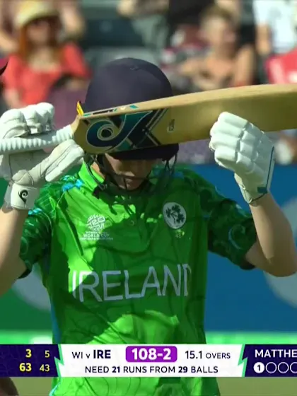 Orla Prendergast - Wicket - West Indies vs Ireland
