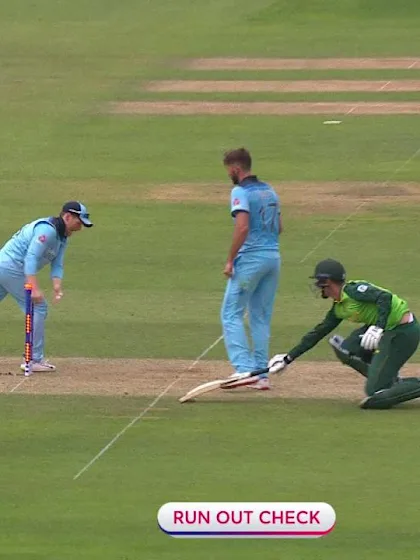 CWC19: Eng v SA – Pretorius is run out by the home skipper