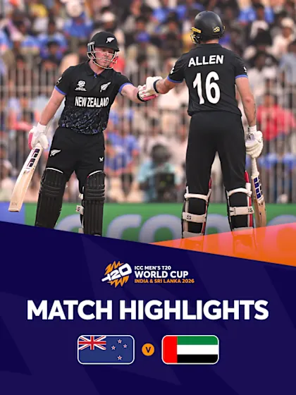 New Zealand openers seal win with record stand | Match Highlights | T20WC 2026