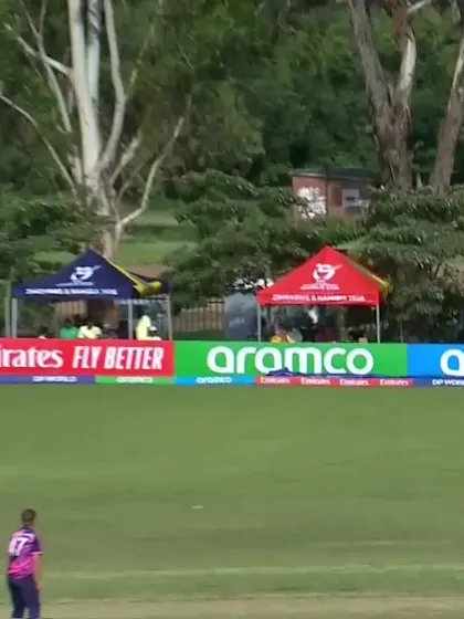 Ahmad Hussain with a Four vs. Scotland