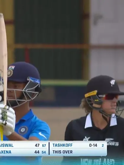 ICC U19 CWC: IND v NZ – Jaiswal brings up fifty with a six