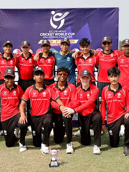 Hong Kong beat Saudi Arabia by seven wickets to qualify for semi-finals alongside Oman who made it three wins out of three