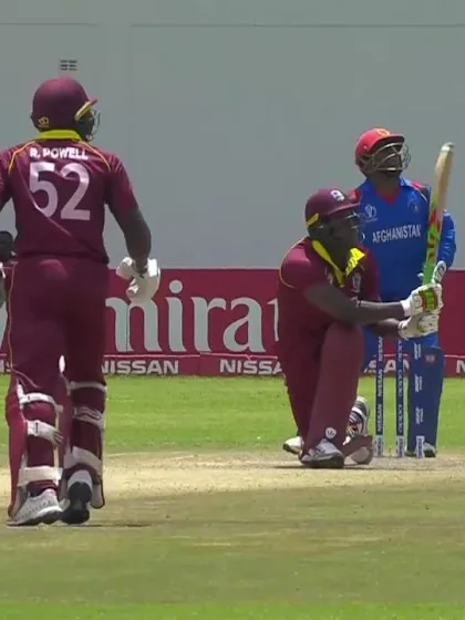 Carlos Brathwaite c Rahmat Shah b Sharafuddin Ashraf