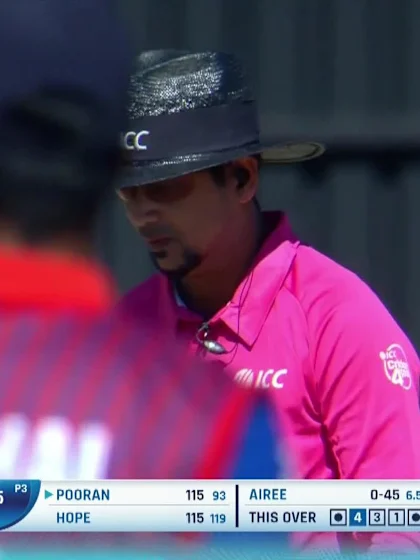 Logo of Nicholas Pooran - Wicket - West Indies vs Nepal
