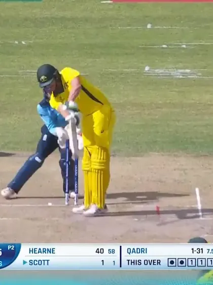 ICC U19 CWC: AUS v ENG – Qadri knocks off Scott's leg stump