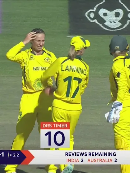 Logo of Smriti Mandhana - Wicket - Australia vs India
