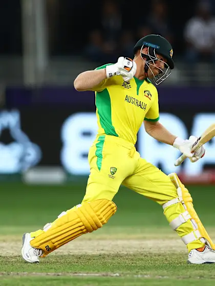 Warner brings up fifty with big six