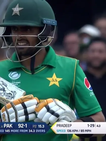 WICKET: Pradeep snaffles Babar for 10