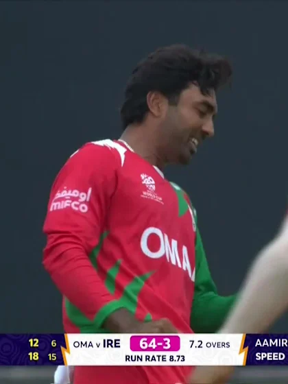 Curtis Campher - Wicket - Ireland vs Oman