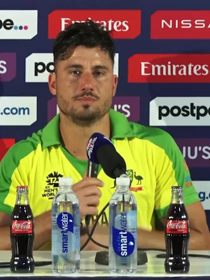 23 October - Abu Dhabi - Australia's Marcus Stoinis post-match press conference