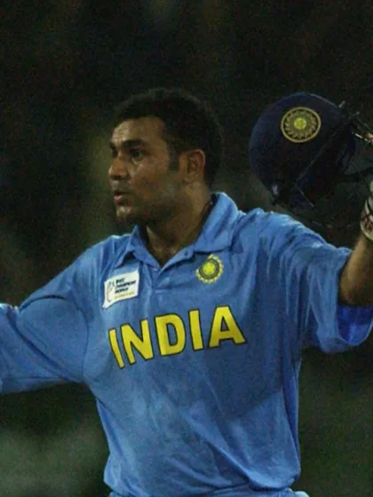 Virender Sehwag's first century at an ICC event