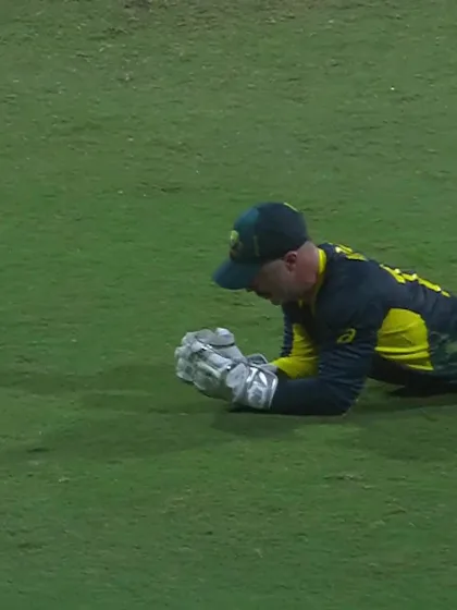 Logo of Zeeshan Maqsood - Wicket - Australia vs Oman