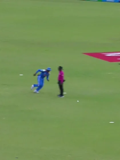 Joe Moores with a Four vs. India