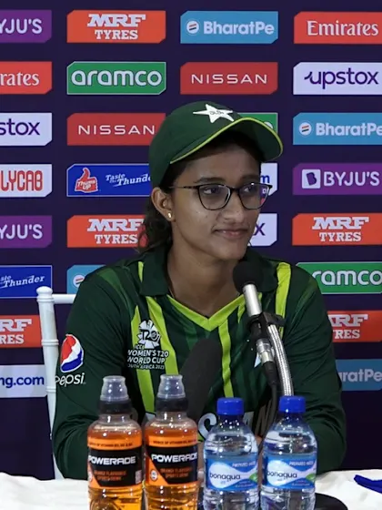 15 February - Cape Town - Pakistan player Muneeba Ali post-match press conference