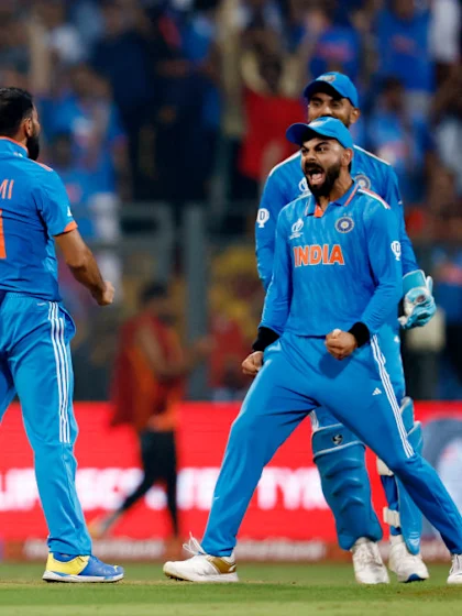 India reach Cricket World Cup final as Kohli, Shami and Iyer star
