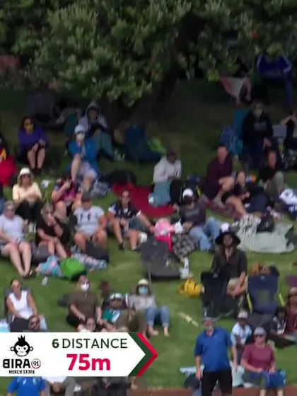 SIX: Gardner sends one into the crowd
