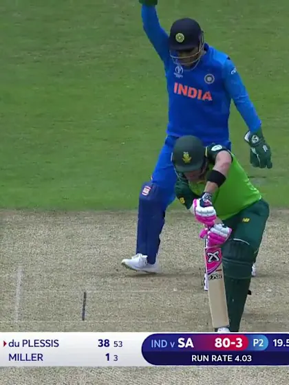 Logo of CWC19: SA v IND - Chahal bowls du Plessis
