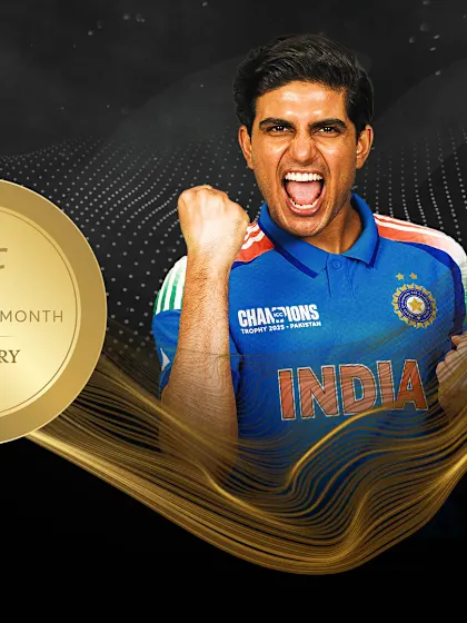 Gill and King win ICC Player of the Month awards for February