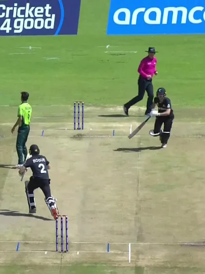 Hugo Bogue with a Four vs. Pakistan