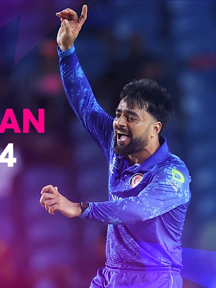 Logo of Every Rashid Khan wicket at T20WC 2024