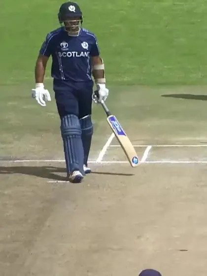 Matthew Cross caught at slip by Wilson for 18