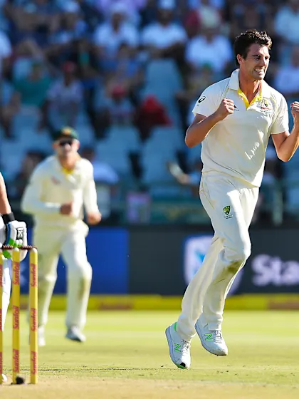 Elgar stands firm but Cummins makes it Australia's day